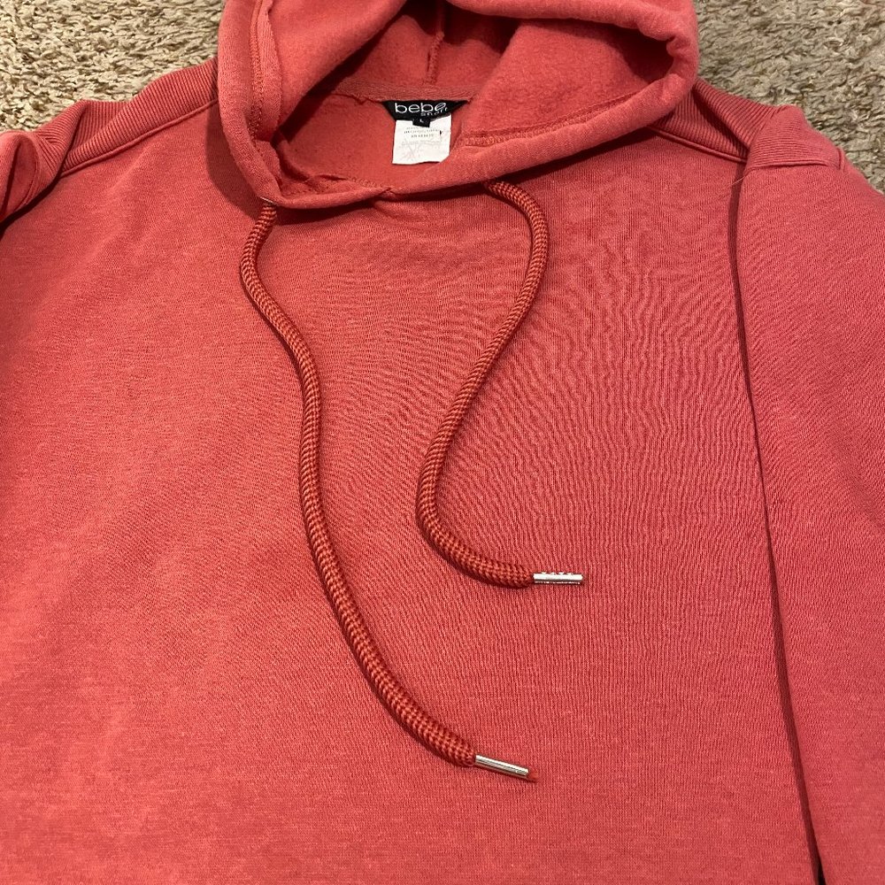 Bebe Sport Mini Logo Tape with Rib Insert Hoodie - Picture 5 of 9